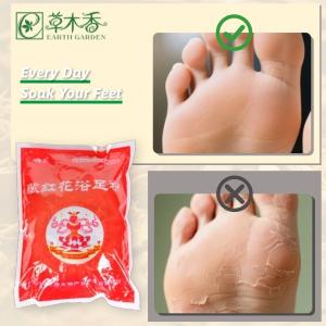 Quality 100PCS Ayurvedic Saffron Foot Bath Herbs Stress Relief Warm Herbal Foot Soak wholesale