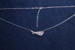 OEM CZ 925 Sterling Silver Neckalce Mini Zircon Charms
