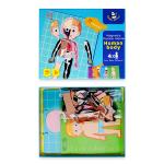 Human Anatomy Body Parts Learning Magnetic Jigsaw Puzzles Games for Toddlers