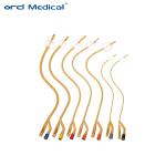 Medical Disposable Double Balloon 4 way Latex Foley Catheter for Smooth