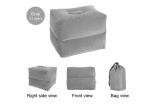 Blue / Grey Inflatable Leg Rest PVC / Flocking Material 2 Seconds Deflating