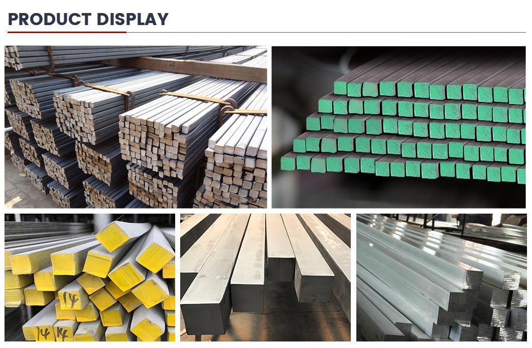 High Quality Square Steel Bar Ss400 Q235 Q345 20crmo 40cr Hot Rolled Square Bar Factory Price