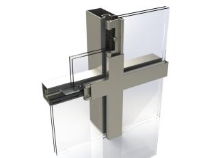 Quality Thermal Break Hidden Frame Curtain Wall Anti UV Environmental Friendly wholesale