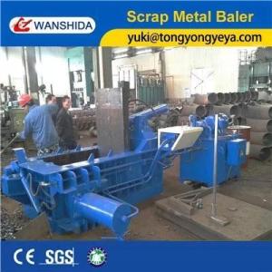Quality 100 Ton Scrap Metal Baler Machine Thickness 2mm Metal Scrap Baling Press wholesale