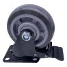 Buy cheap 4 Inch PU Swivel Tread Electro Plated Bracket With Brake Casters Wheel 120kg from wholesalers