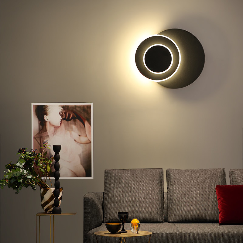 Led Wall Lamp Can Rotaing Good Lights White And Black Color