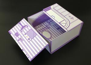 Quality Elegant Chipboard Gift Boxes , Chipboard Jewelry Boxes 2 Side Flaps Opened Packaging Printing wholesale