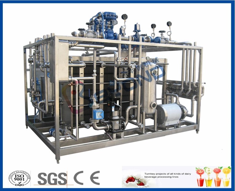 SUS304 Plate Milk Processing Equipment , PID Control Milk Pasteuriser Machine