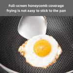 High Capacity Stovetop Frying Pan Kitchen Non Stick Stainless Steel