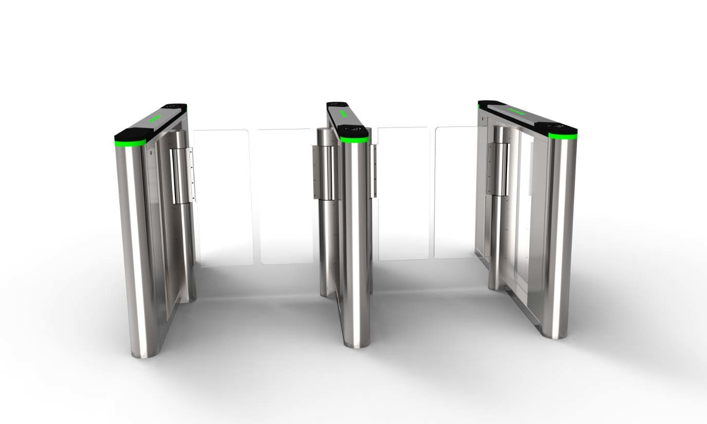 Glass Arms SS316 Servo Motor Speed Gate Turnstile