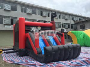 China Commercial Grade Inflatable Castle With Slide Pirate Ship Combo Blow Up Bounce on sale