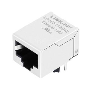 Quality LPJEF118DNL Tab Down Without Led 1 Port RJ45 Connector Without Integrated Magnetics wholesale