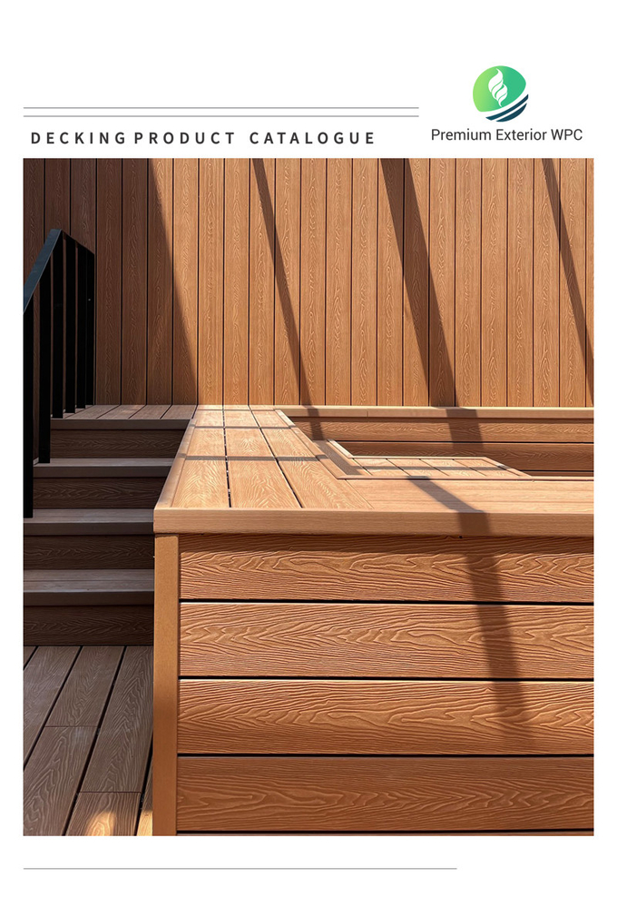 Outdoor Composite Decking Hollow Profile WPC Hollow Decking Boards