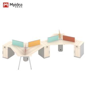 Quality Modern design simple fashion abnormal desk to six-seat office furniture wholesale