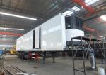 3 Axle Refrigerated Semi Trailer , Meat Transport Trailer 35t - 50t With