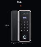 Glass Face Recognition Door Lock Fingerprint Password Tuya Wifi Lock For Office