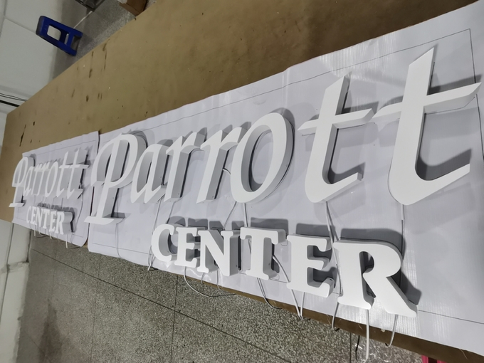12mm-100mm 3D LED Letter Signs IP65 For Hospitals / Mall 50000 hours Lifetime