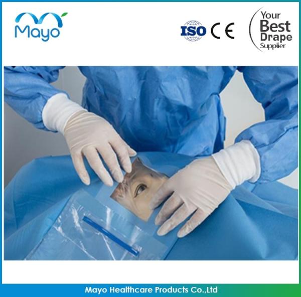 Sterile Disposable Ophthalmic Drape Surgical Eye Drapes with Fluid Collection