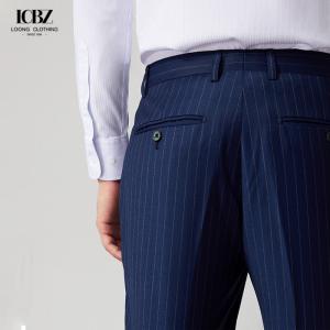 Quality Streetstyle Letter Pants for Men's Business Trousers Stretch Straight Pants Wool/Silk wholesale