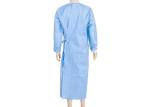Non Woven Disposable Surgical Gown / Medical Clothing With Knitted Sleeve