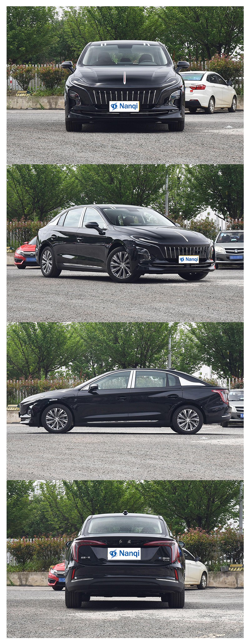 Luxury Pure Electric Vehicle Hong Qi E-QM5 Midsize New Energy Car