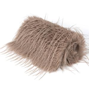 Quality Contact Density Density Long Hair Pile Faux Fur with 100% Polyester Back Material wholesale