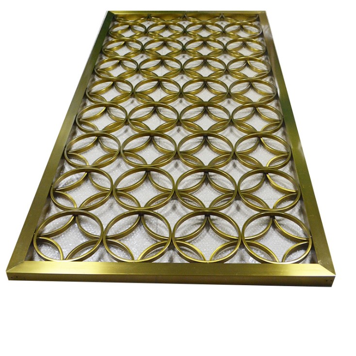 Steel Frame Customized Size Metal Panels Decorative Partition Screen Room
