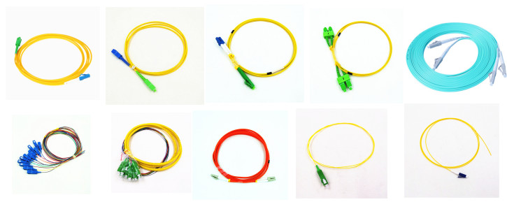 0.9mm SC SM Pigtail 8 12 Color Coded , G652D Tight Buffered Fiber Optic Cable