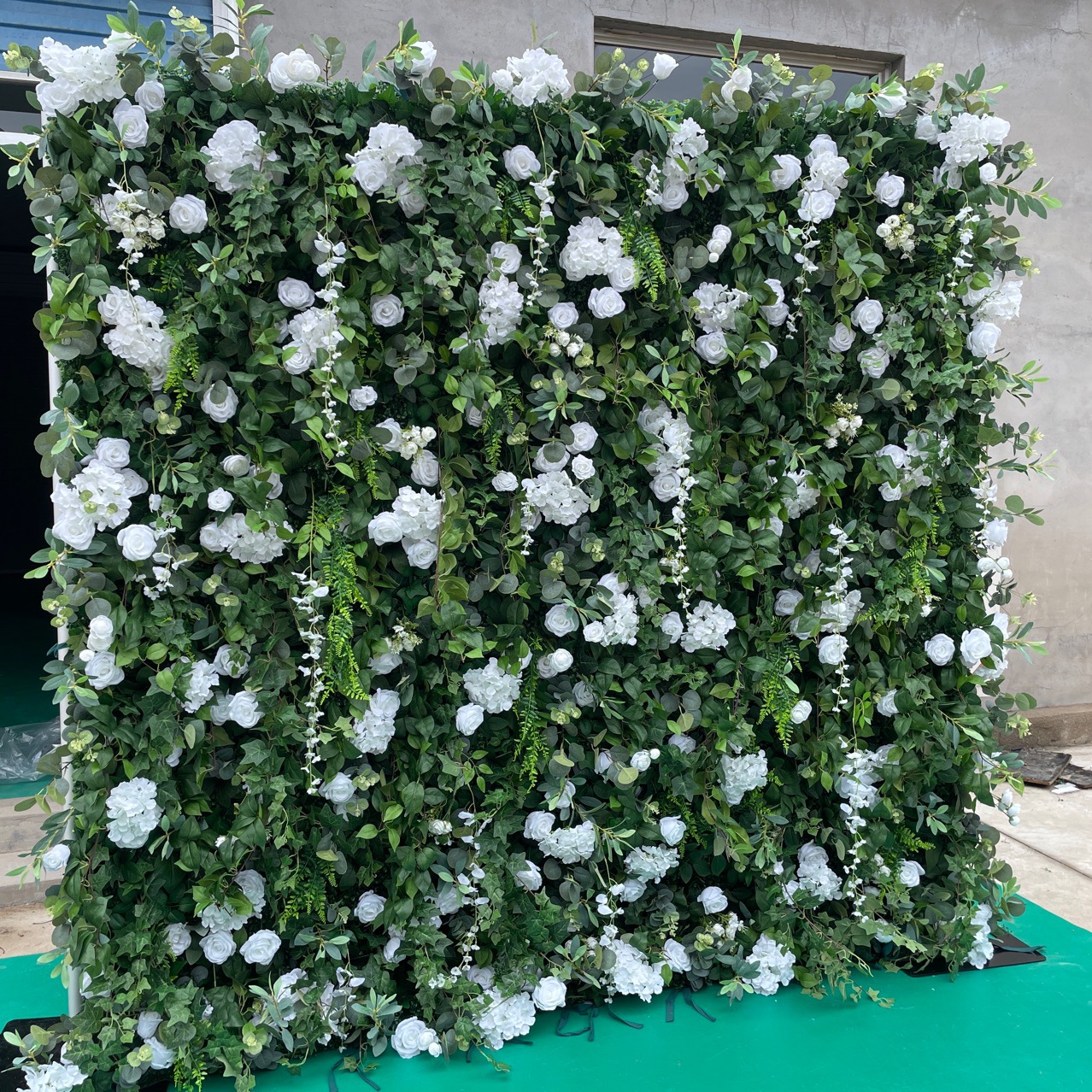 Customized Size Silk 3D Floral Cloth Wall Decor for Wedding Landscape or Mother's Day