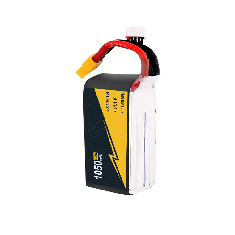 Long Cycle Life RC Boat Battery 1050mAh 3s 11.1v 120C Excellent Security