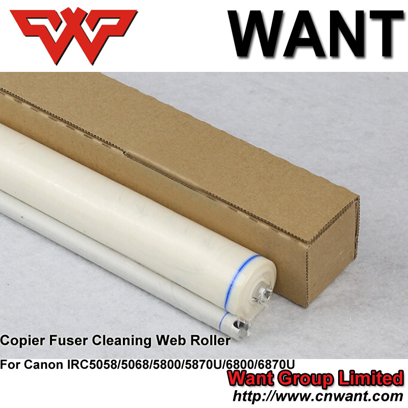 Canon IRC5058 IRC5068 IRC5800 IRC5870U IRC6800 IRC6870U C5058 C5068 C6800 fuser cleaning web roller FC5-2286-000