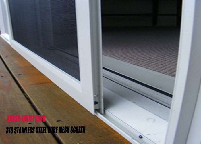 Vinyl Coated Pet Proof Flyscreen Mesh With Black Color North America Standards