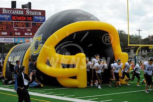 Helmet Style Inflatable Event Tent Environmental Friendly For Football Match