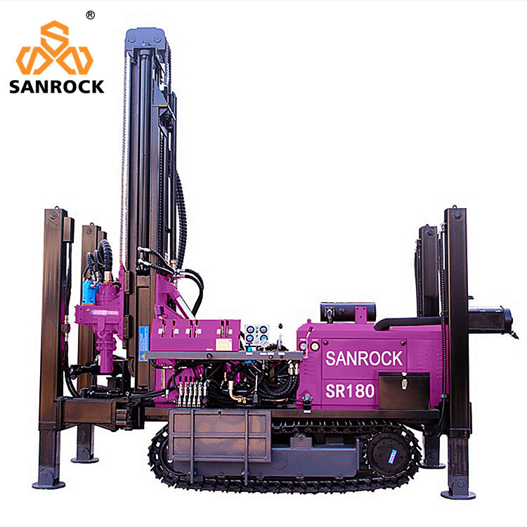 Deep Water Drilling Rigs Borehole 180m Portable Hydraulic Water Well Drilling Rig