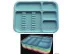 Autoclavable dental divided instrument plastic tray