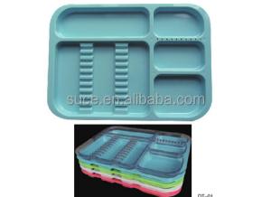 Quality Autoclavable dental divided instrument plastic tray wholesale