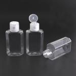 Detachable Plastic Cap 60ML PET Transparent Disinfectant Bottle