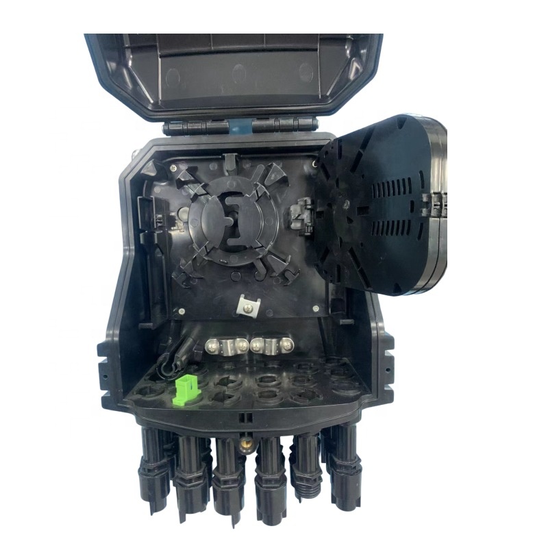 239*195*117 FTTH 8/16 Cores Pole Mounted SC Optical Fiber Optic Septic Distribution Box