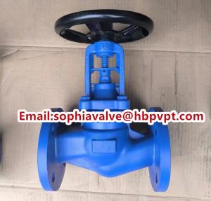 Quality DIN3356 cast iron flanged bellows globe valve factory wholesale