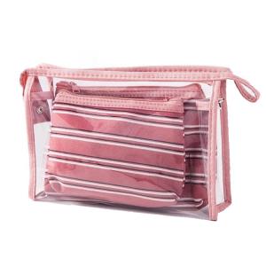 Quality Zipper One Piece PVC Cosmetic Bag Organizer 21*13cm wholesale