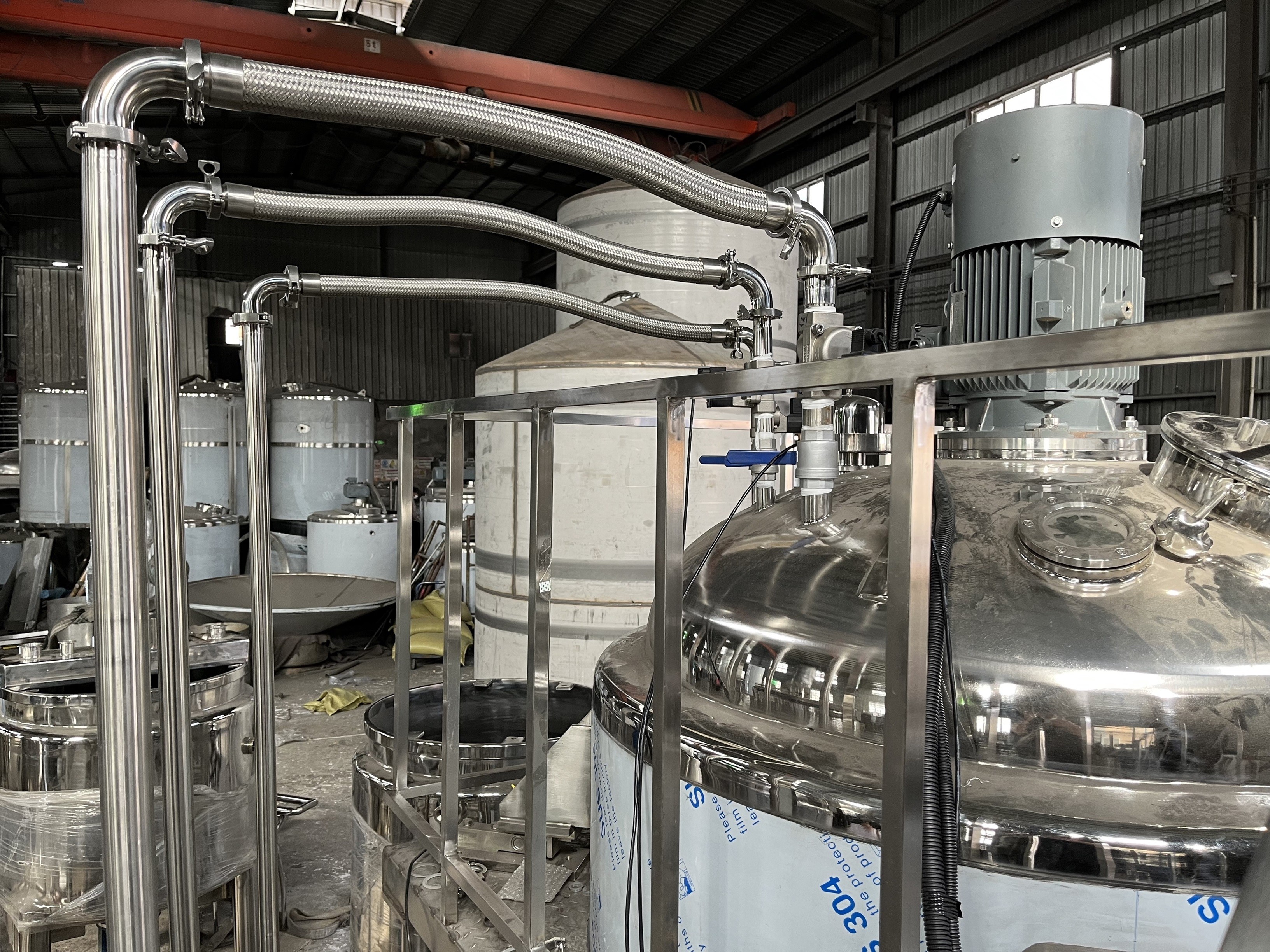 Custom Chemical Production Line Electricity 220V Chemical Mixing Equipment