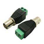 BNC Jack with Terminal CCTV Cable Accessories Video Balun Female Connector