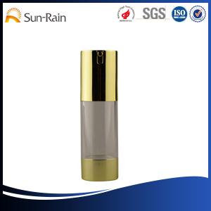 Quality Facial serum cosmetics airless dispenser bottles 15ml 30ml 50ml wholesale