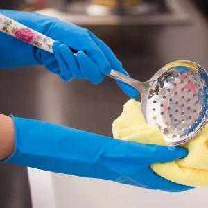 Quality Blue Nitrile Impregnated Chemical Resistant Gloves Heavy Industrial wholesale