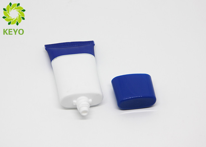 White Color Flat Type PE Cosmetic Cream Tube 30ml 1OZ Cream Soft Tube