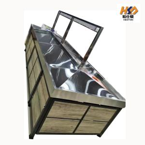 Quality 120CM 160CM Fruits And Vegetables Display Racks Stainless Steel wholesale