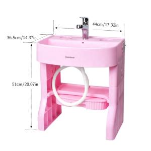 Quality 45*30*50cm Kids Bathroom Sink Smart Children Learning Wash Basin Height Adjustable wholesale