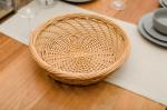 Wicker fruit basket willow bread basket water cleaning round shape customized