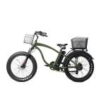 High Torque Electric Beach Cruiser Bike with 750W Brushless Motor and Fat Tire