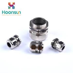 Quality NPT / G Series Copper Cable Gland , Brass Nickel Plated Cable Gland For Outdoor wholesale